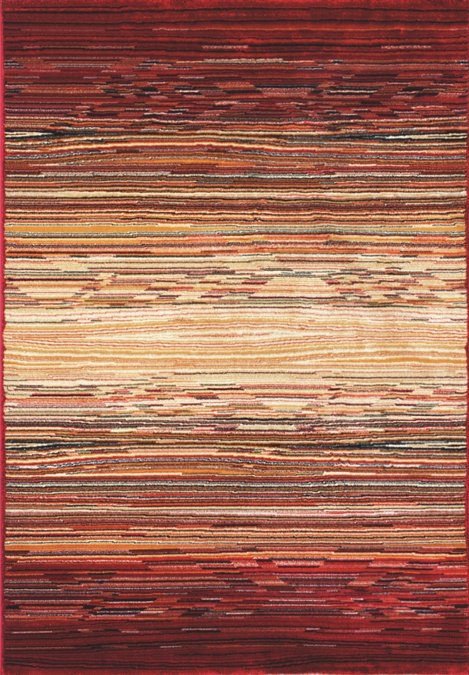 Kusový koberec CAMBRIDGE red/beige 5668 -  80 x 150 cm