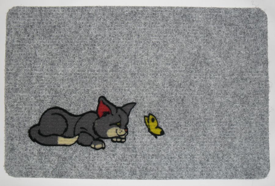 Rohožka FLOCKY kočka 40x60cm